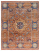 Modern One-of-a-Kind Handmade Area Rug Rust, 8' 1" x 10' 3"