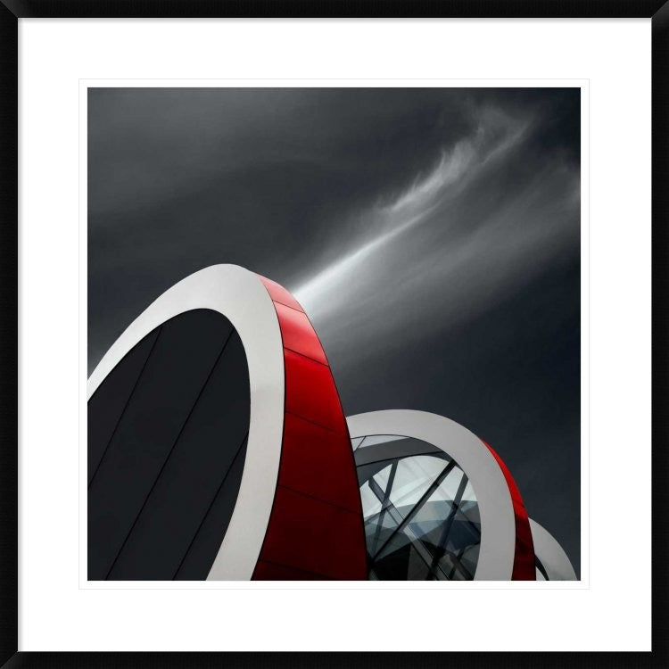 "Mediacita" Framed Digital Print by Gilbert Claes, 30x30"