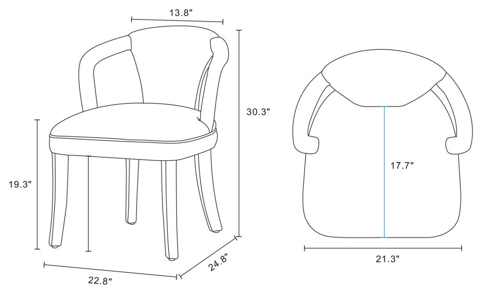 Manhattan Comfort 7-Piece Palmer and Hathaway Dining
