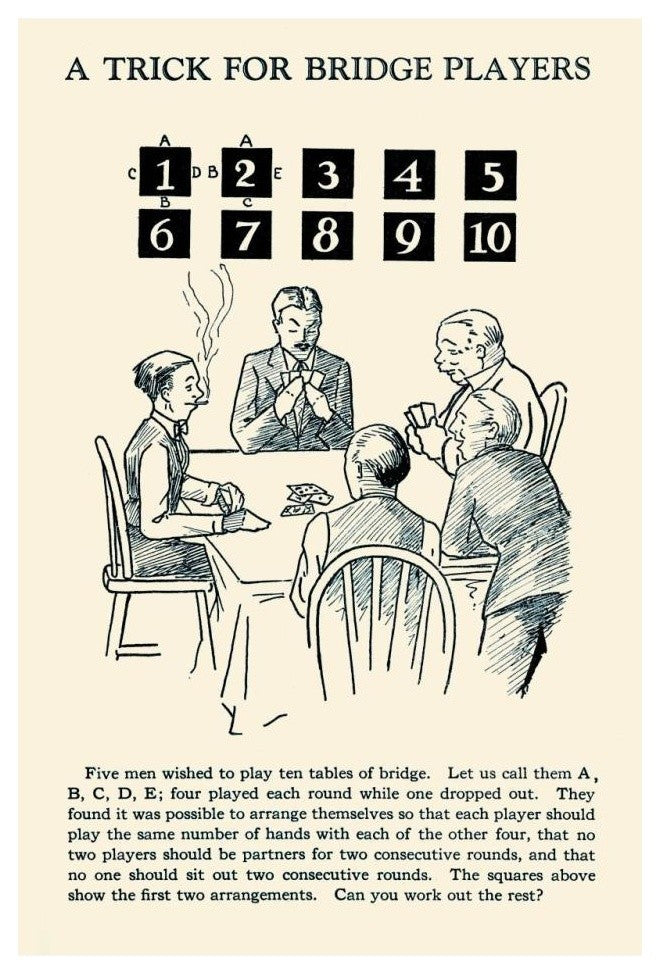 "A Trick for Bridge Players" Digital Paper Print by Retromagic, 22"x32"
