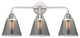 Small Cone Bath Vanity Light, Polished Chrome, Plated Smoke