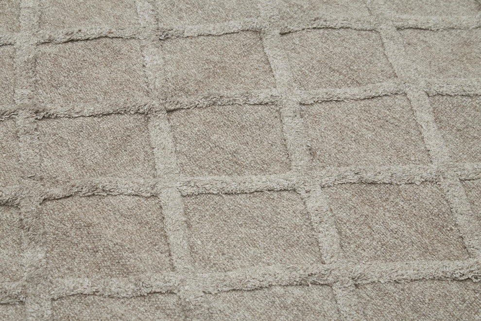 Rug N Carpet - Handwoven Modern Design 8' 1'' x 10' 0'' Wool Unique Kilim Rug