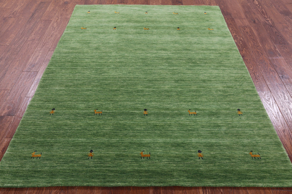 5' 0" X 7' 0" Handmade Persian Gabbeh Rug - Q15079