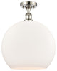 Innovations 516-1C-PN-G121-14-LED 1-Light Semi-Flush Mount, Polished Nickel