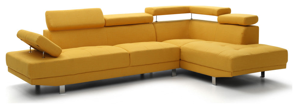 Milan Sectional, Yellow