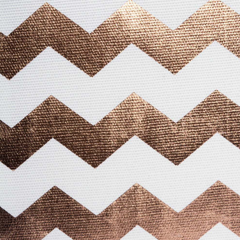 Polyester Bin Chevron Copper Trapezoid 13"x13"x13"