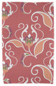30x60" West Indies, Floral Print Beach Towel, Orange