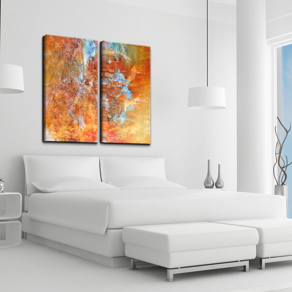 Abstract 2-Piece Canvas Wall Art