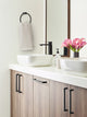 Amerock Monument Contemporary Towel Ring, Matte Black