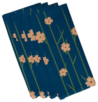 Polyester Napkin, Floral, Set of 4