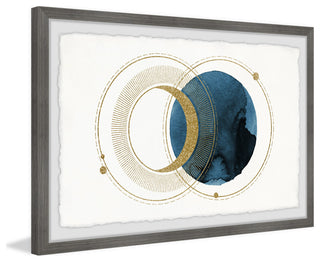 "Earth's Moon" Framed Painting Print, 30x20
