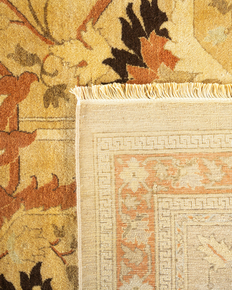 Mogul, One-of-a-Kind Hand-Knotted Area Rug Yellow, 9'1"x12'1"