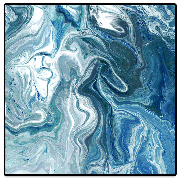 "Indigo Minerals II" Oversized Framed Canvas, 45" x 45"