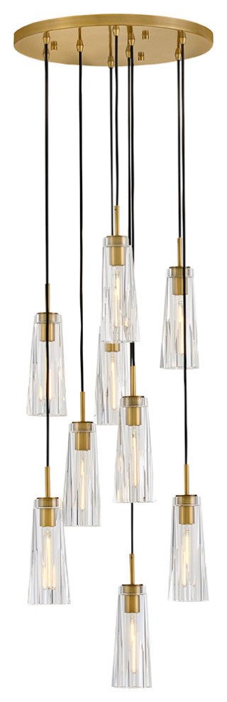 Fredrick Ramond Cosette Large Adjustable Pendant, Heritage Brass