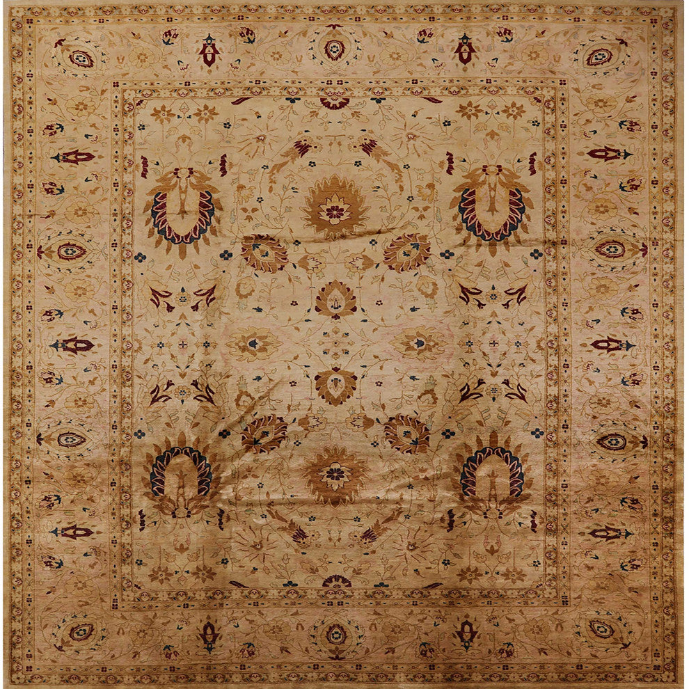Ahgly Company Indoor Square Mid-Century Modern Area Rugs, 3' Square