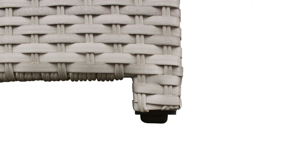 Fairmont Wheeled Chaise Set of 2 Outdoor Wicker Patio Furniture in White