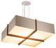 Veram Pendant Integrated LED, Walnut, Brushed Rose Gold, 24, 4000k
