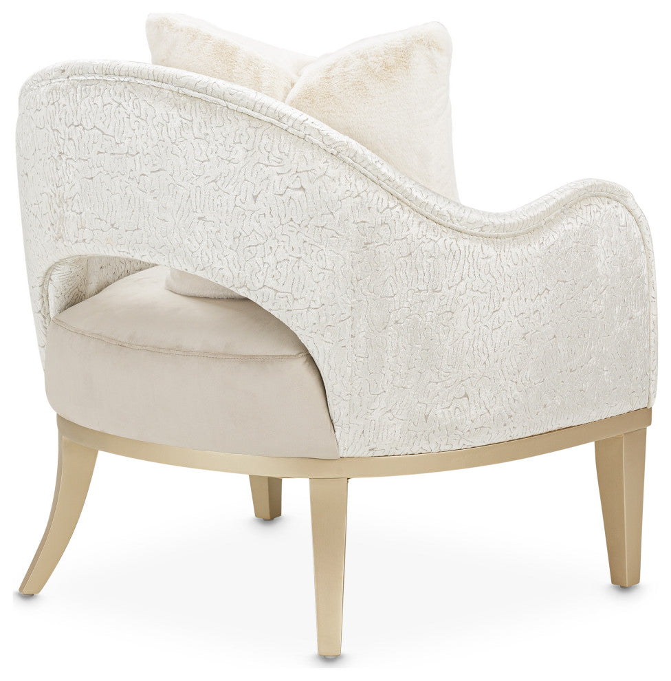 Yvette Accent Chair - Porcini/Champagne