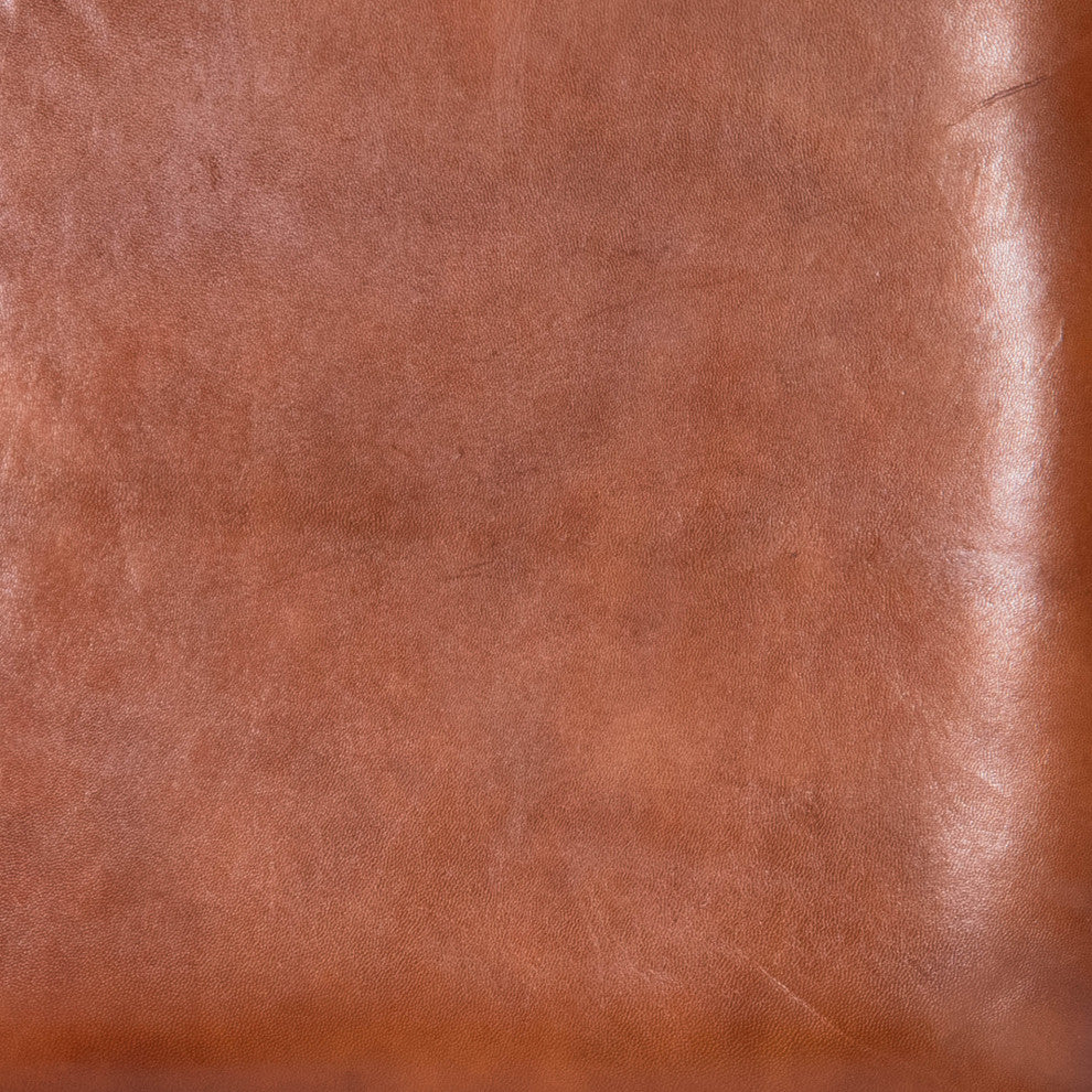 Butler Lazarus Leather and Metal Bar Stool