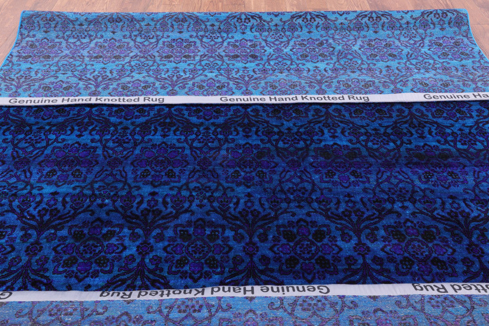 Persian Hand-Knotted Silk Rug 7' 11" X 9' 10" Q5956