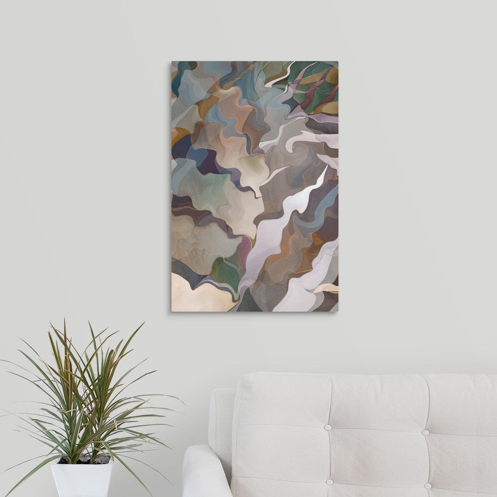 "Odyssey in Sienna" Wrapped Canvas Art Print, 16"x24"x1.5"