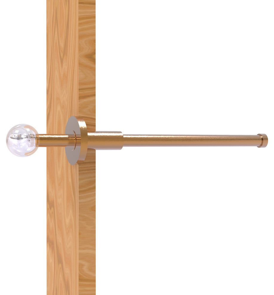 Clearview Retractable Pullout Garment Rod, Brushed Bronze