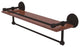 Monte Carlo 22" Wood Shelf with Gallery Rail and Towel Bar, Oil Rubbed Bronze