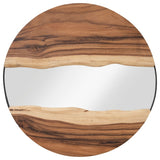 River Mirror, Natural, Round