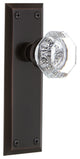 New York Plate Privacy Waldorf Knob, Timeless Bronze