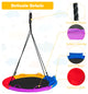 Costway 40'' Saucer Tree Swing Outdoor Round Platform Swing w/ Pillow & Handle