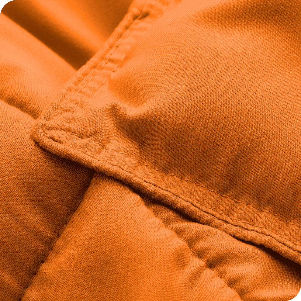 Bare Home Down Alternative Comforter Set, Orange, Twin/Twin Xl
