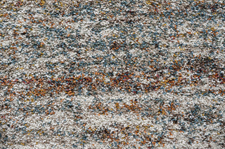 Granada Ezra Ivory, Blue, Orange, and Rust Olefin Shag Area Rug