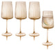 Modern Amber All Purpose 17 oz. Wine Glasses, Set/4