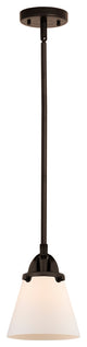 Small Cone Mini Pendant, Oil Rubbed Bronze, Matte White, Matte White