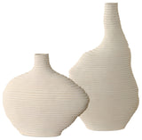 Uttermost - 18140 - Vases, S/2 - Duostacked - Matte White