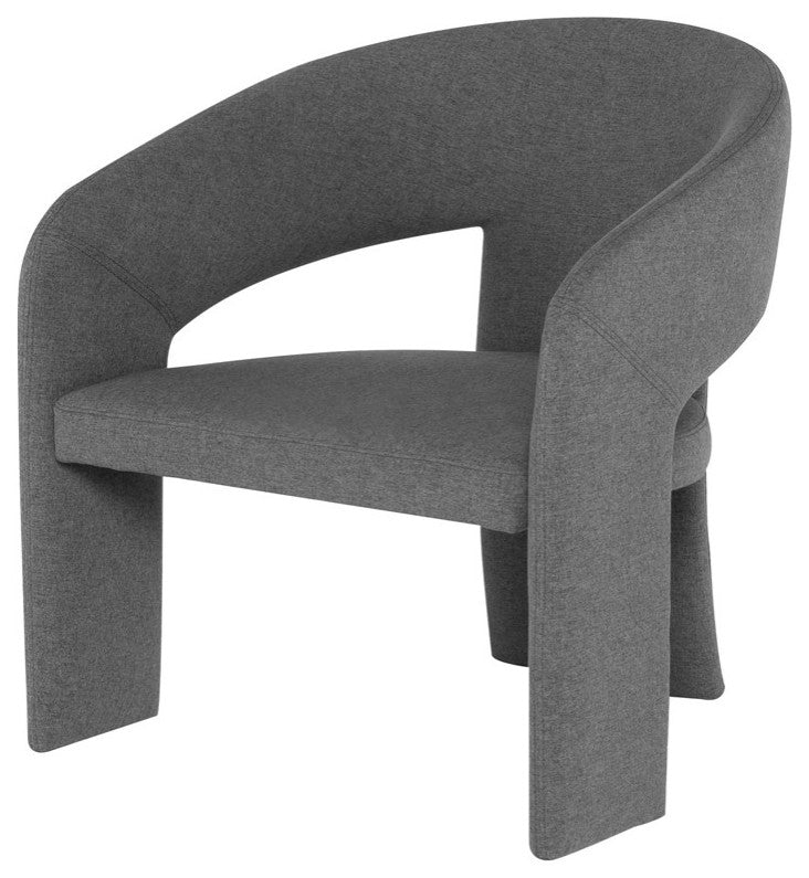 Anise Shale Grey Fabric Occasional Chair