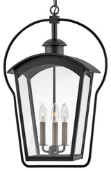 Hinkley Lighting 13302 Yale 3 Light 17"W Heritage Outdoor Taper - Black /