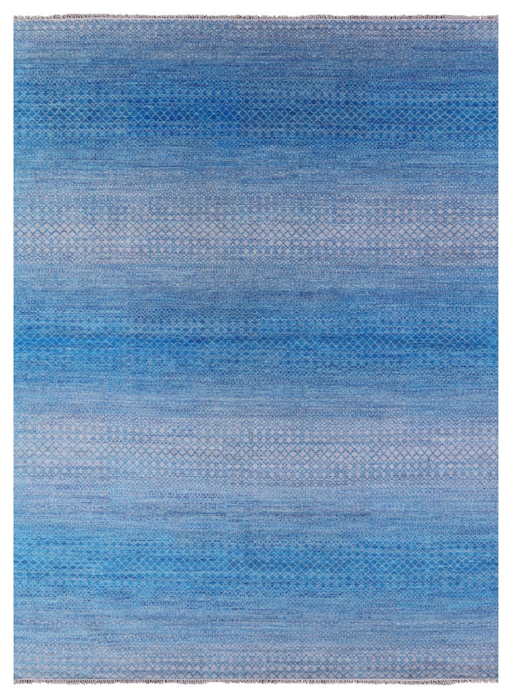 10' 2" X 14' 2" Savannah Grass Hand-Knotted Wool Rug - Q13195