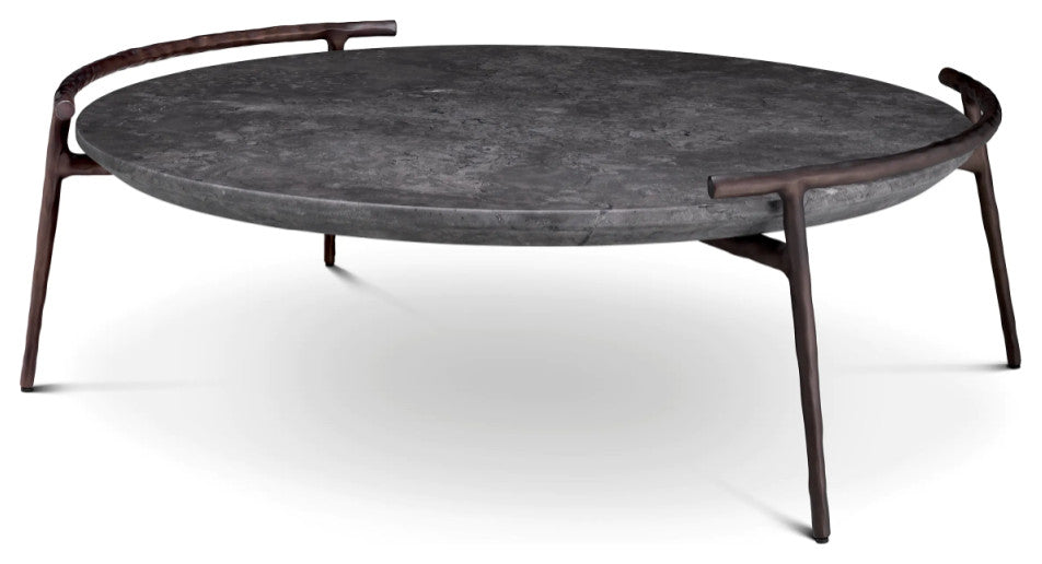 Gray Marble Rustic Coffee Table | Eichholtz Arca