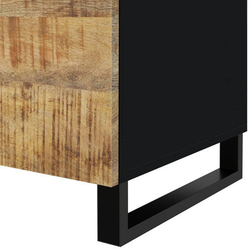vidaXL Coffee Table Storage Side Table Solid Wood Mango and Engineered Wood