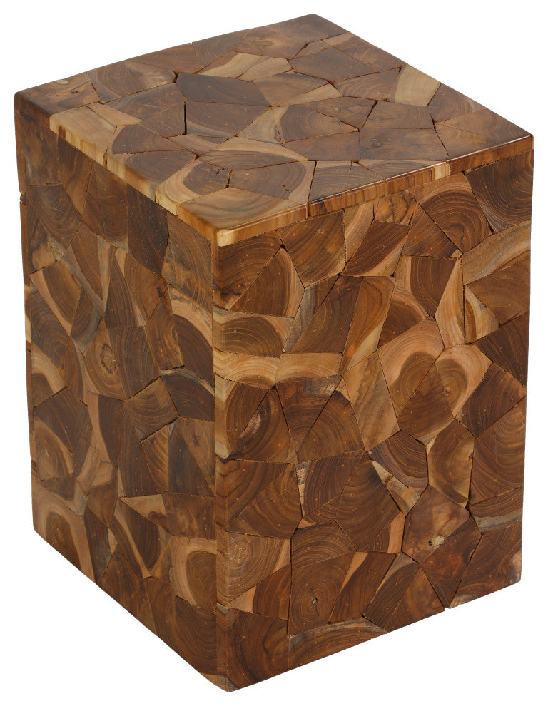 Bare Decor Puzzle Accent Table, Teak