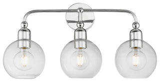 Downtown 3 Light Polished Chrome Sphere Vanity Sconce