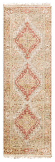 Surya Zeus ZEU-7819 2'x3' Rug, Rose/Mauve/Ivory/Tan/Light Gray/White