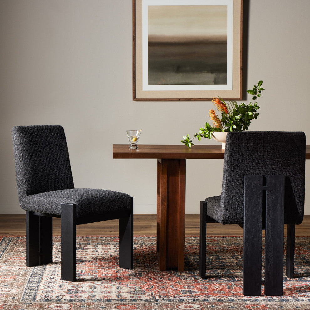 Roxy Dining Chair Gibson Black, Brushed Ebony Oak