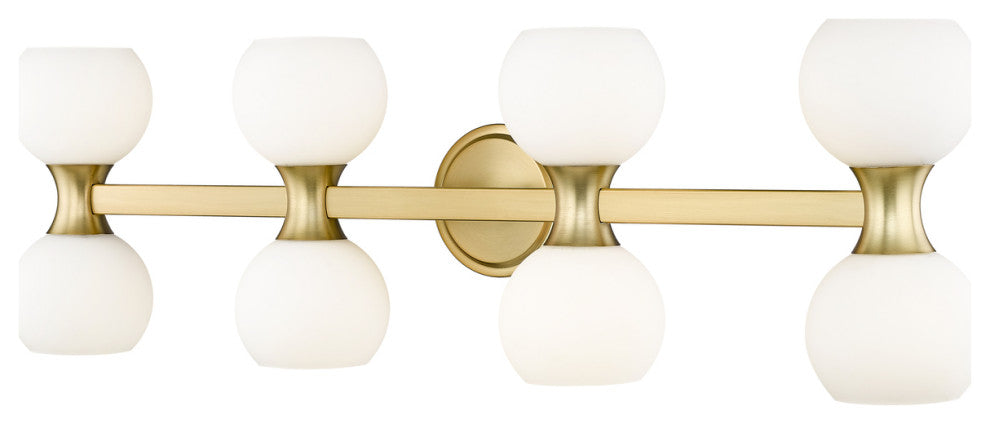 Z-LITE 8-Light Vanity, Modern Gold