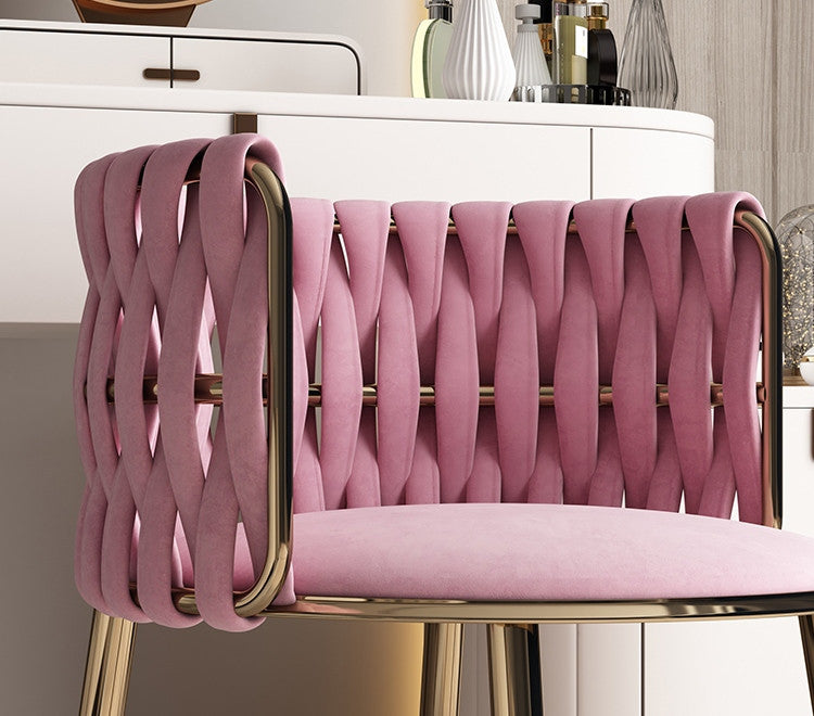 Light Luxury Nordic Single Sofa Chair, Pink