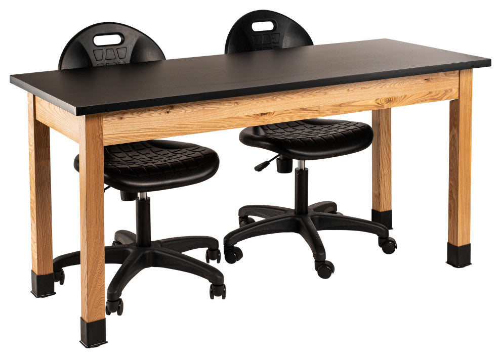 NPS Wood Science Lab Table, 30 x 72 x 36, Chemical Resistant Top