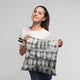 Plutus Off White Sherpa Faux Fur Luxury Throw Pillow, Off White, 18" x 18"