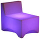 LED Color Changing Patio Lounge Chairs With Remote, Set of 2