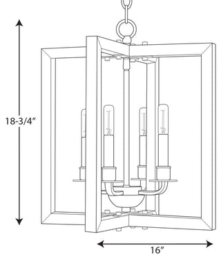 Progress Lighting Turnbury 4-Light Chandelier